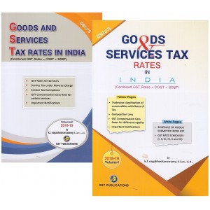 GSTJ's Goods & Services Tax Rates in India [GST Rates = CGST+SGST] by K. T. Nagabhushan Swamy